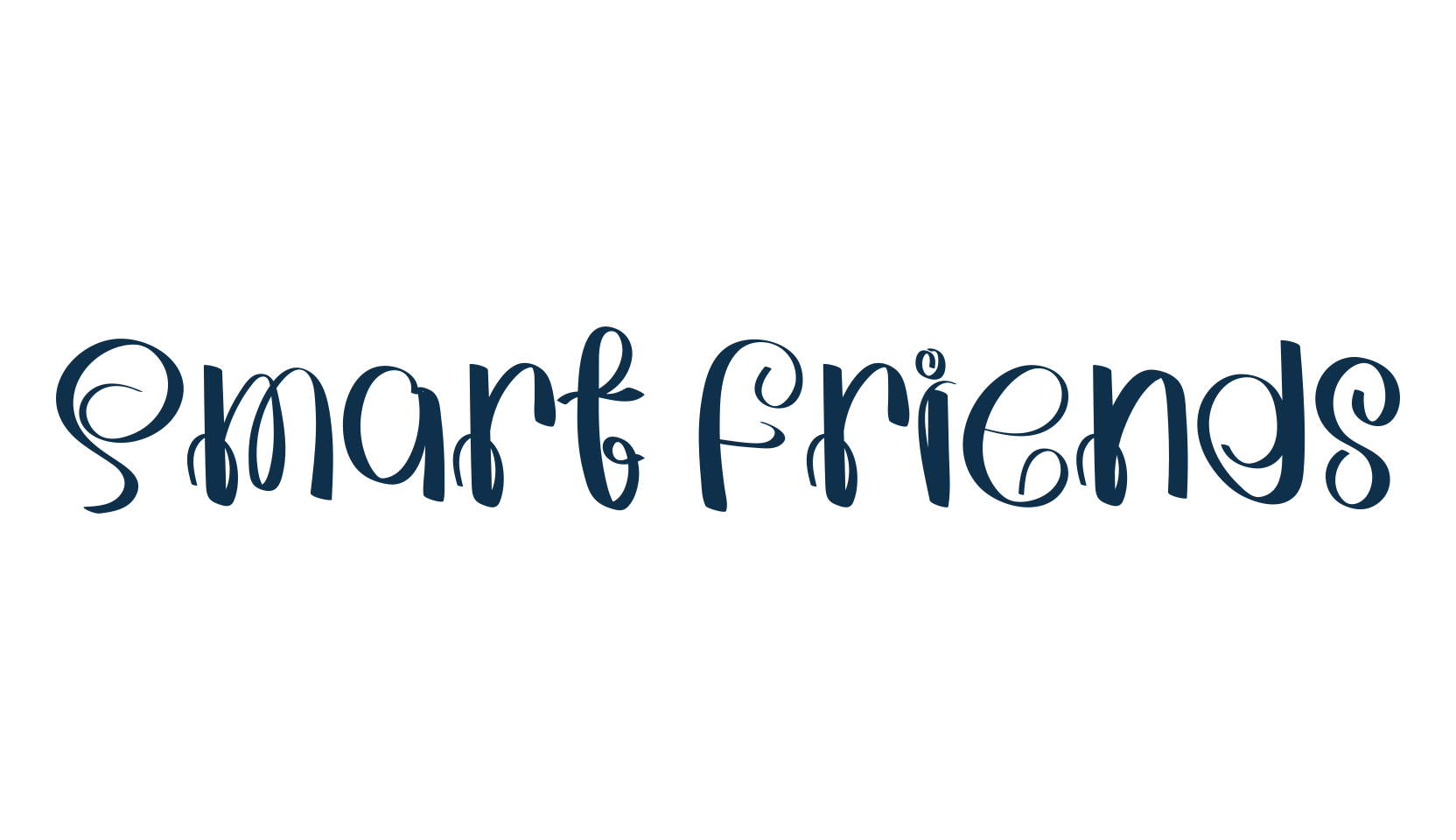 Smart Friends, fancy decorative font preview