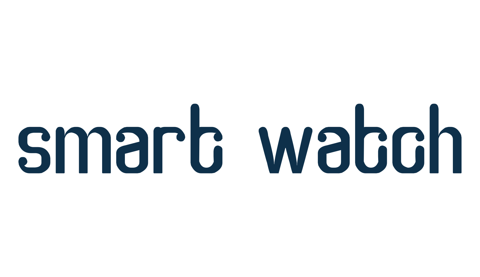 Smart Watch, fancy various decorative font preview