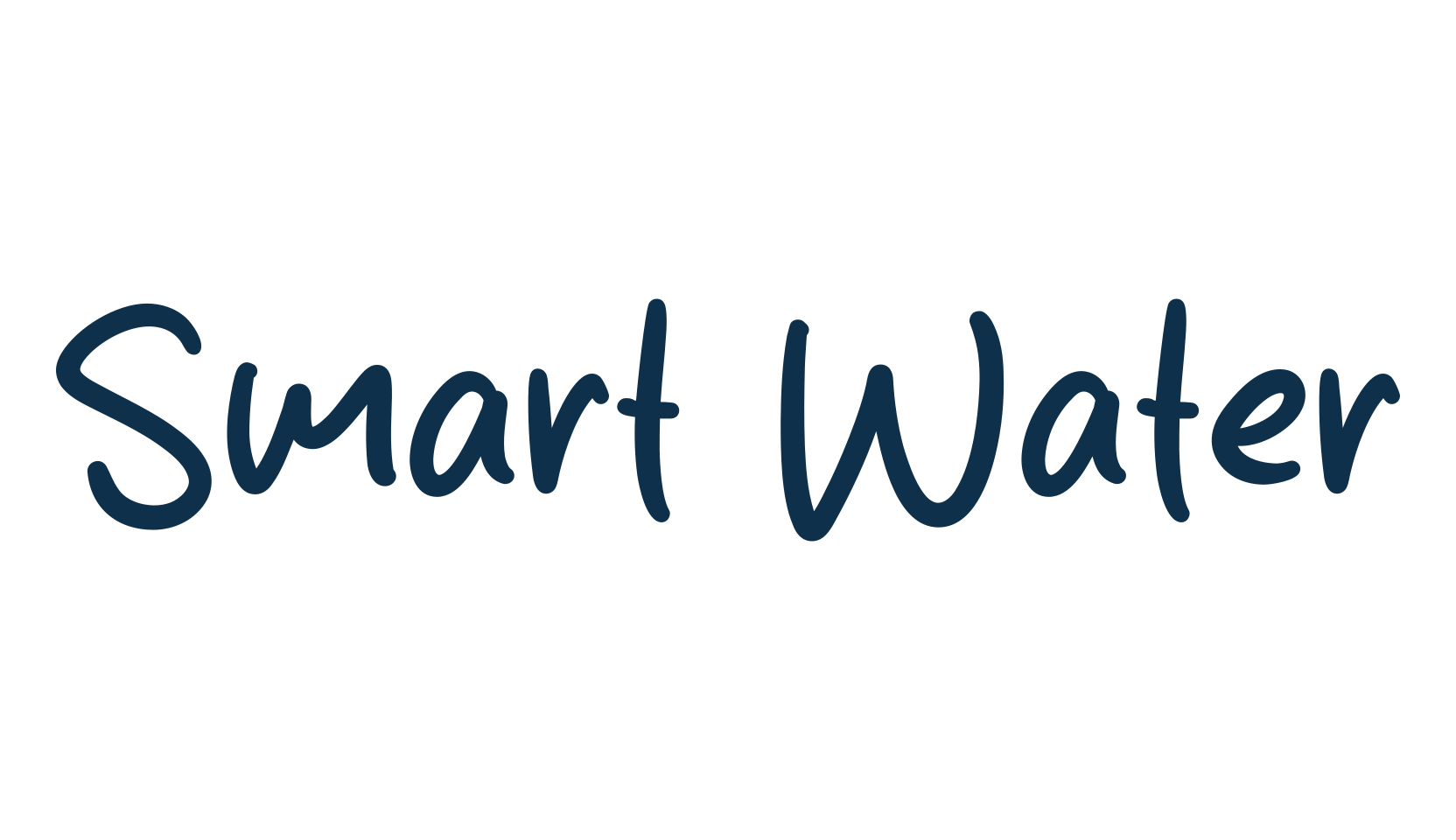Smart Water, handwriting font preview