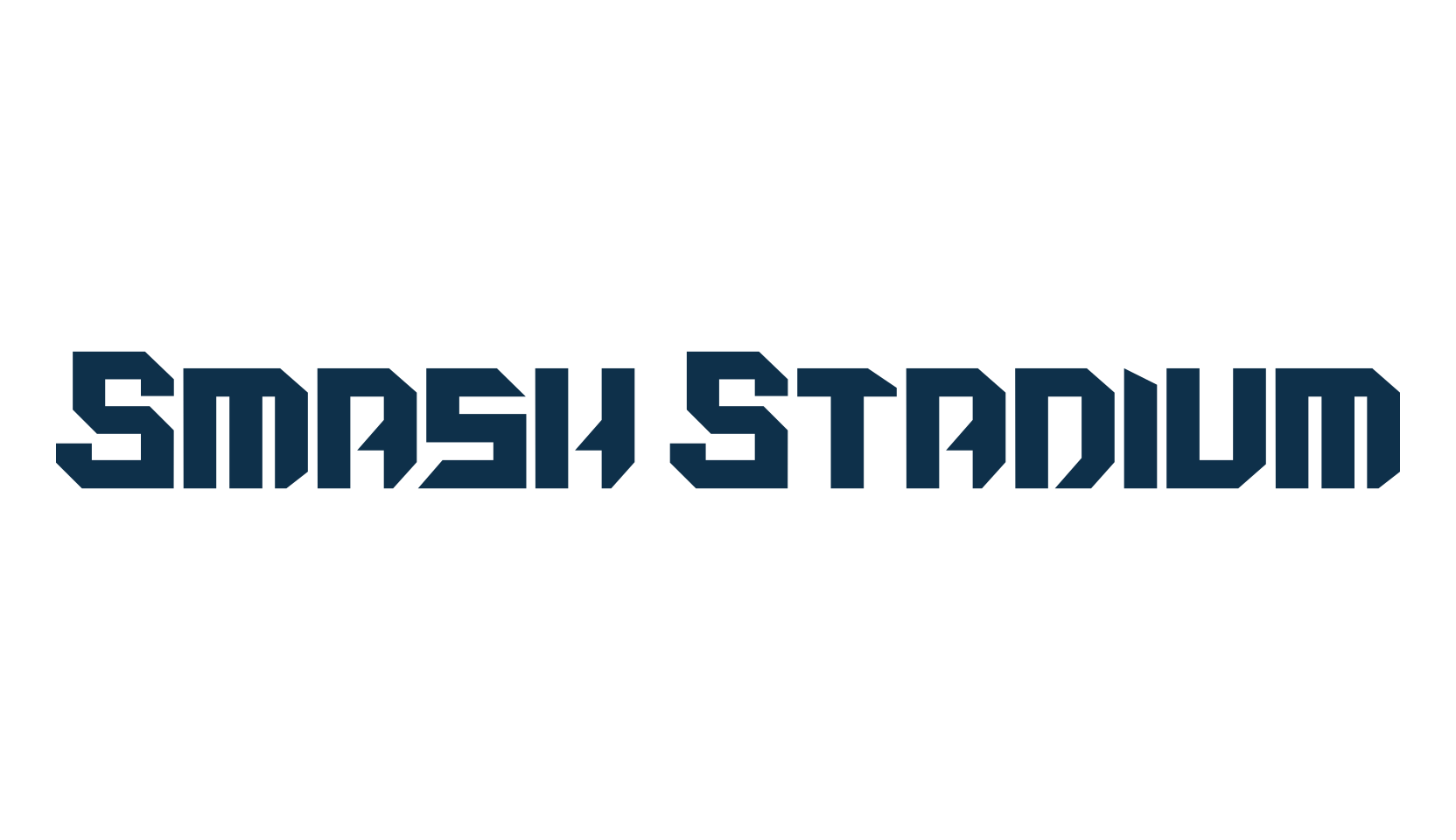 Smash Stadium, sci-fi font preview
