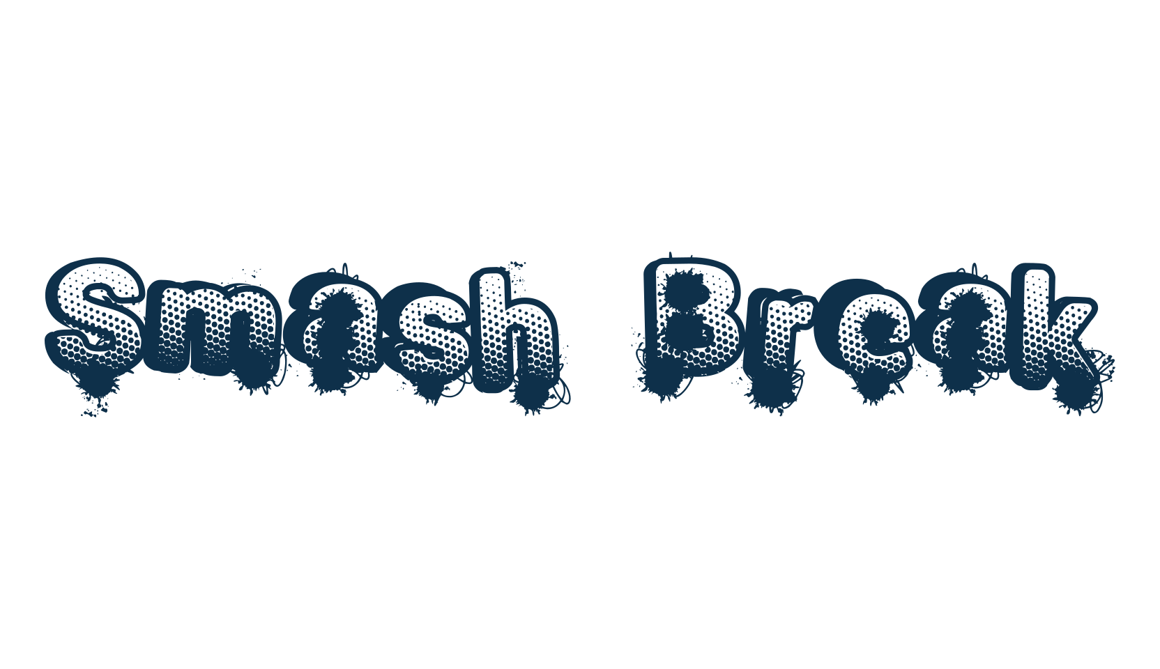 Smash Break, destroy font preview