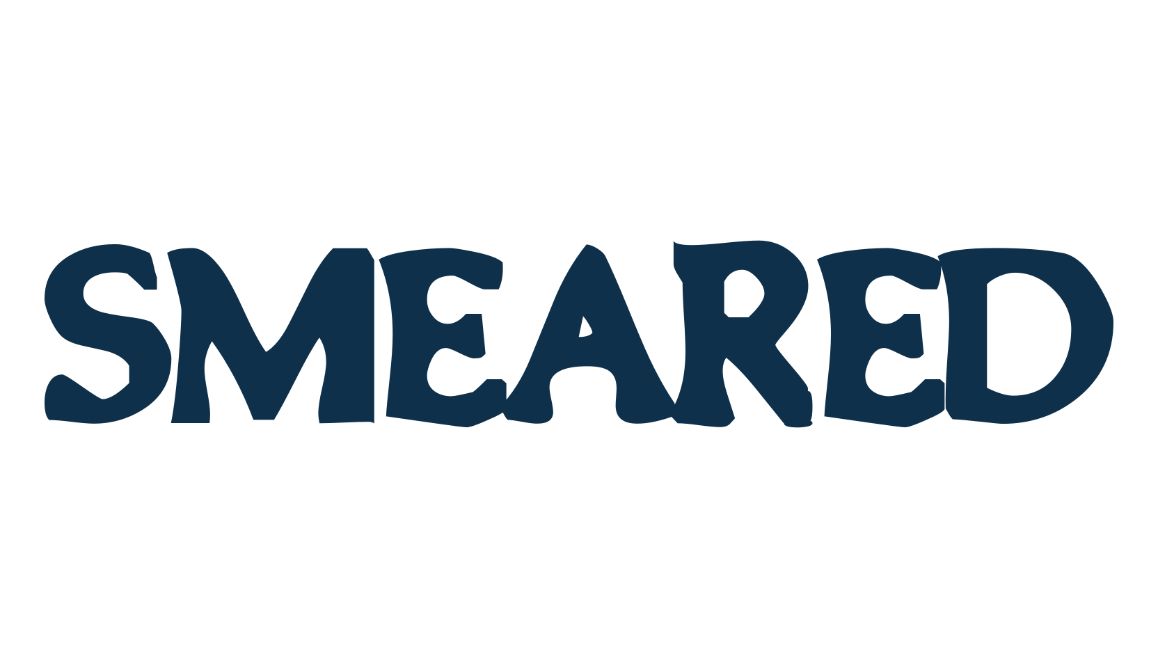 Smeared, fancy eroded decorative font preview