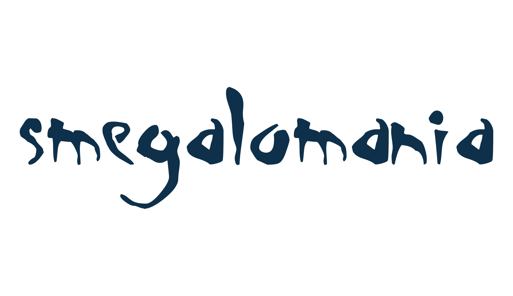 Smegalomania, script brush fancy decorative calligraphy font preview