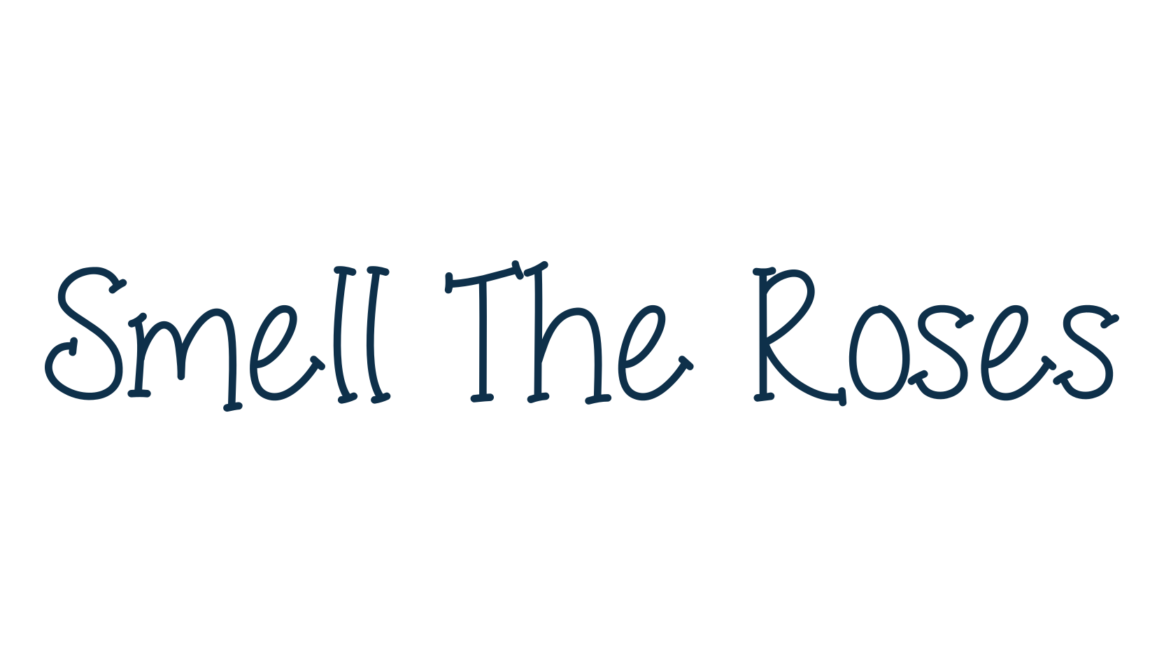 Smell The Roses, various font preview