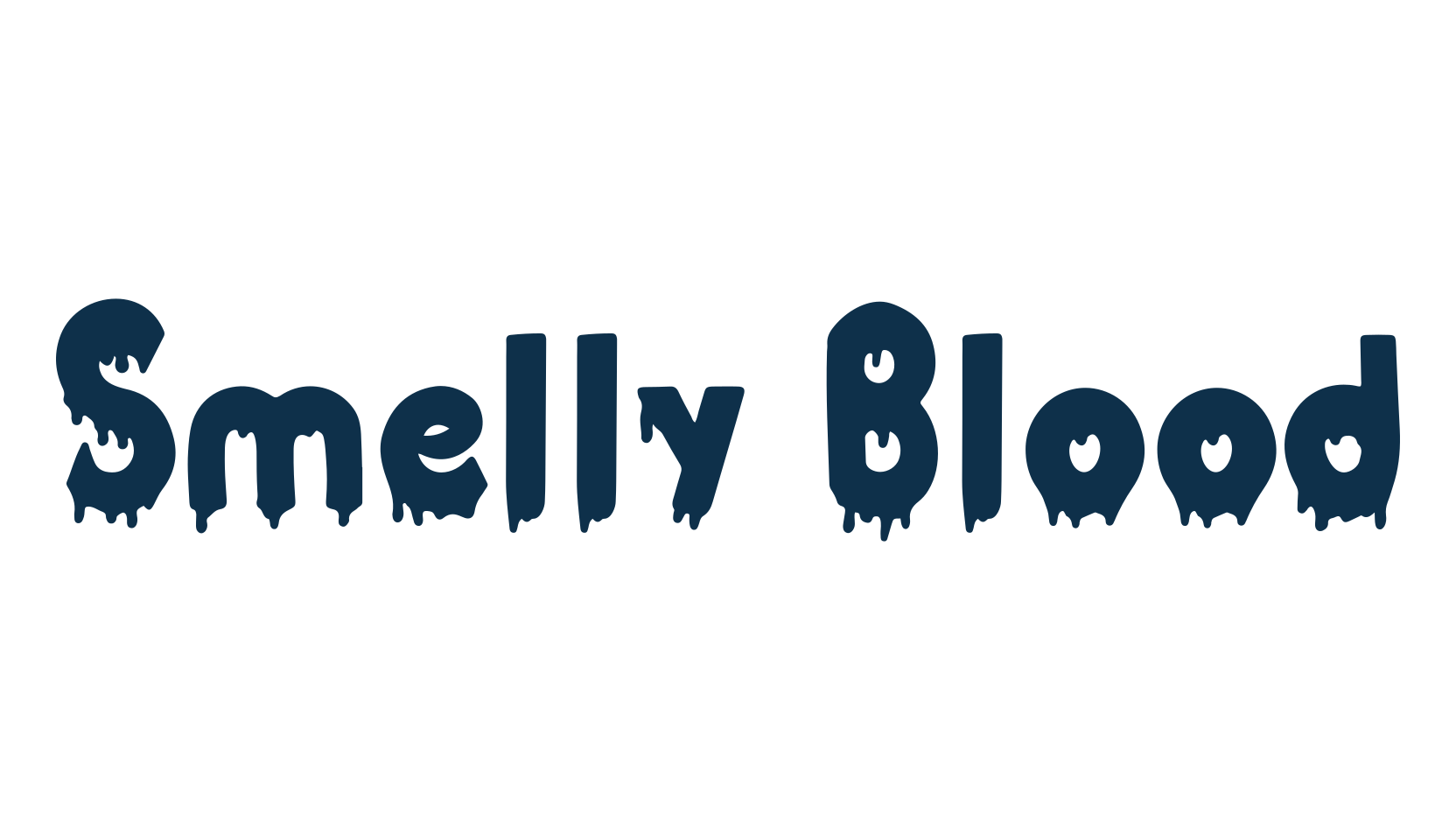 Smelly Blood, holiday halloween fancy decorative horror font preview