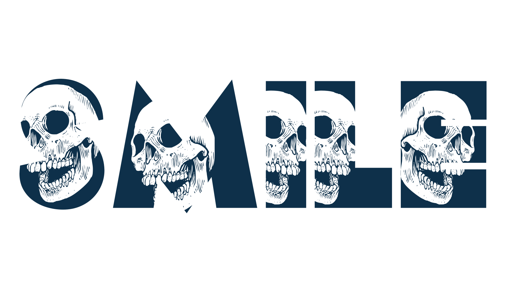 Smile, holiday halloween fancy decorative horror font preview