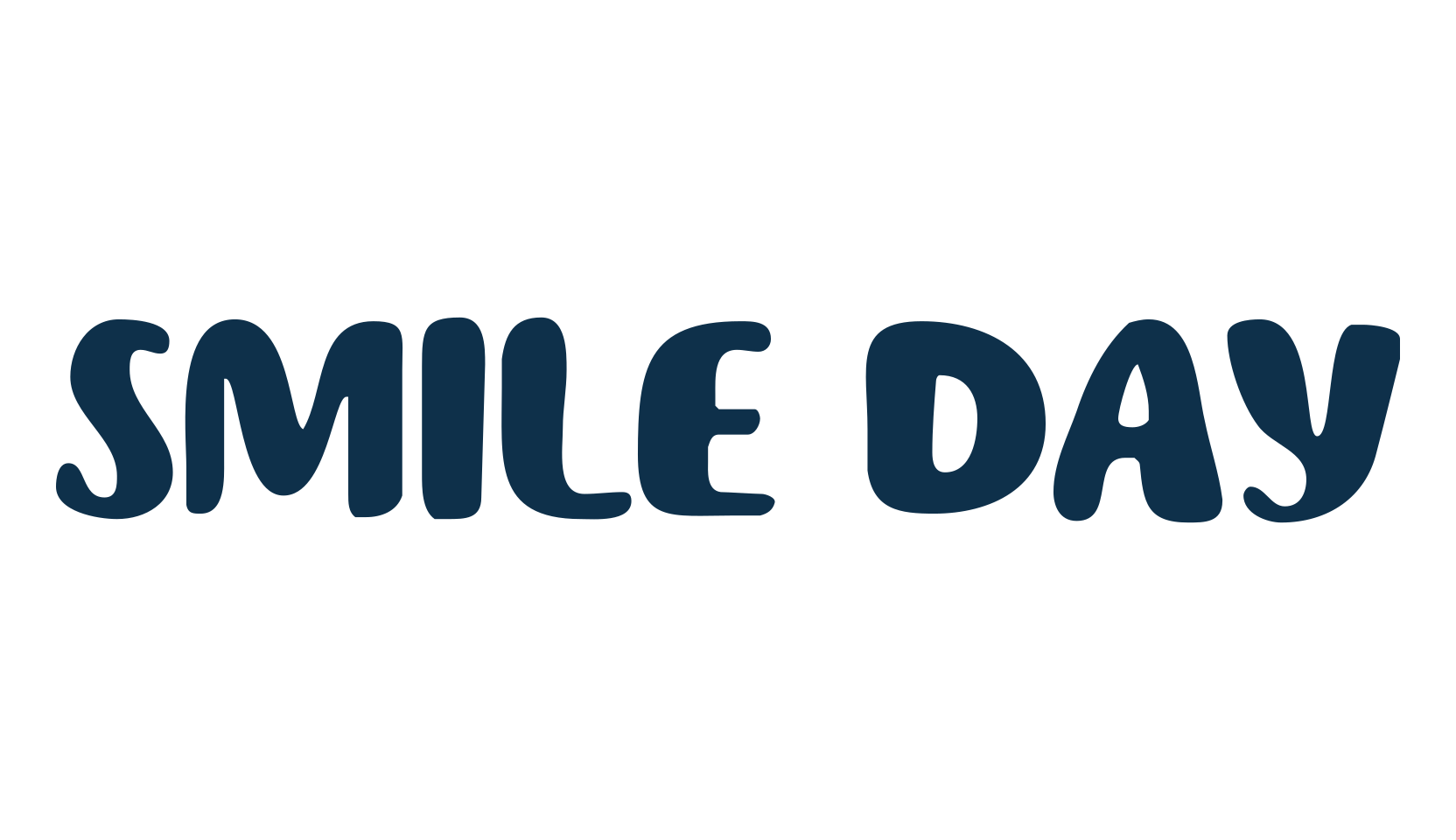 Smile Day, cartoon font preview