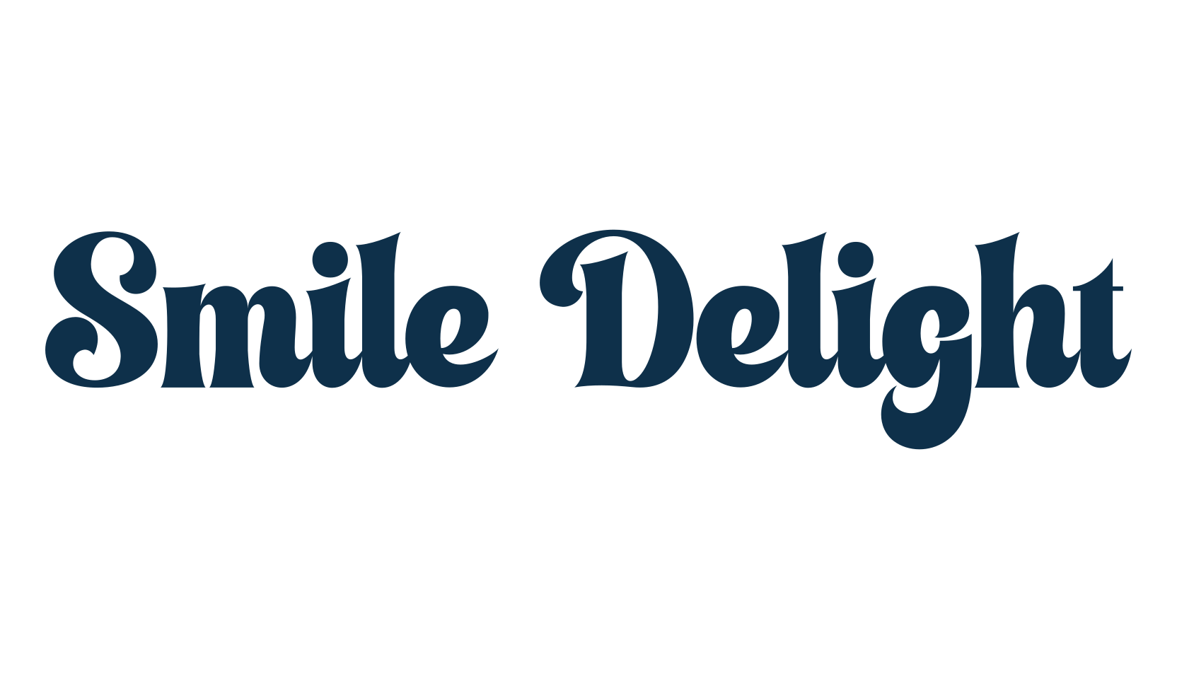 Smile Delight, retro font preview