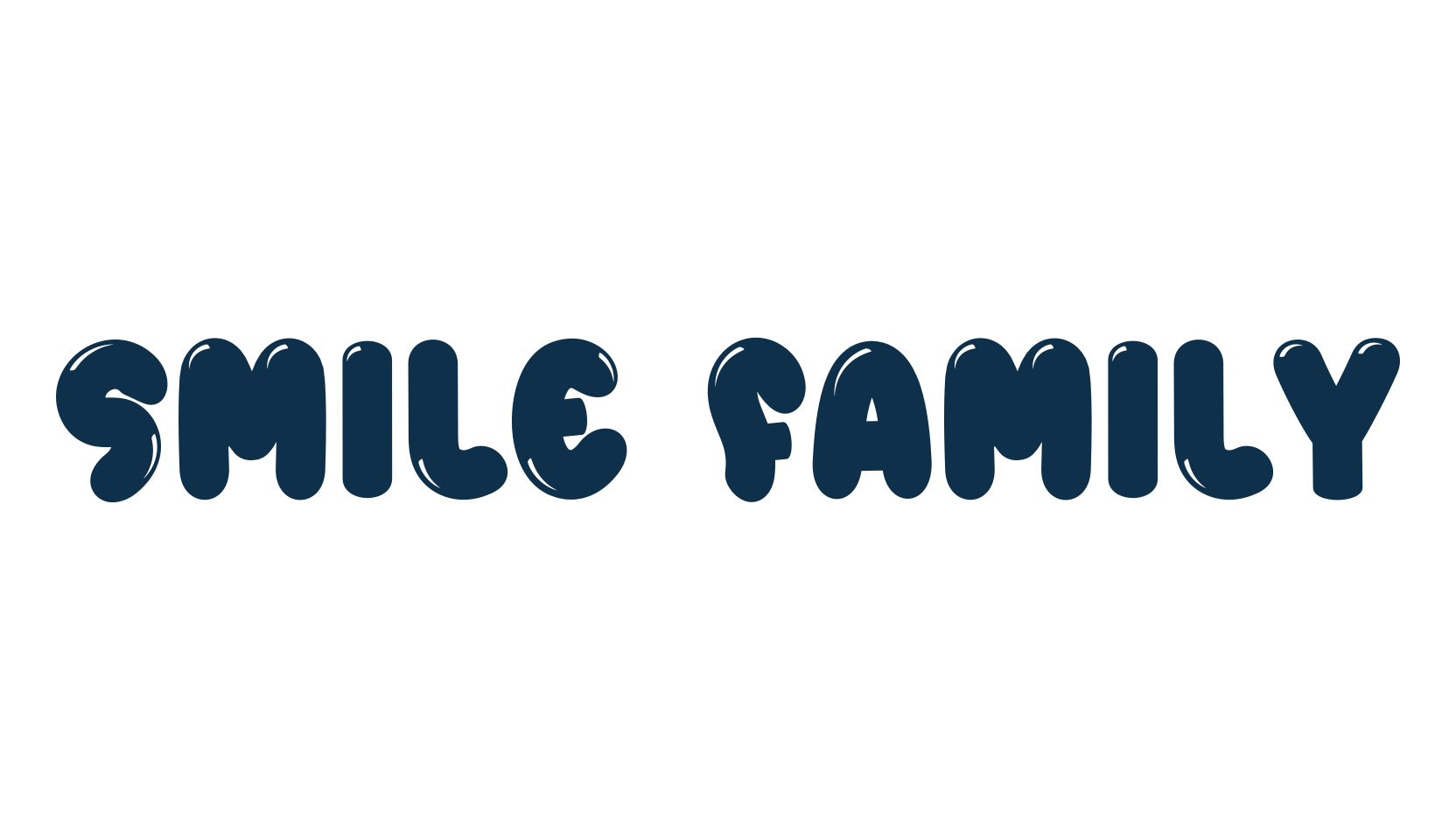 Smile Family, fancy cartoon decorative font preview
