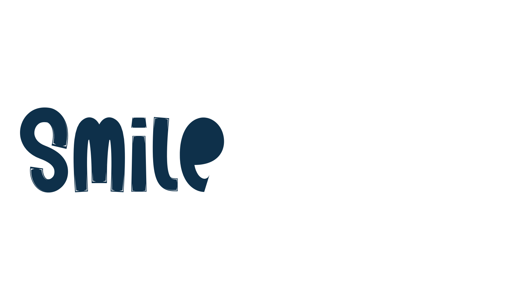 Smile Ghost, cartoon font preview