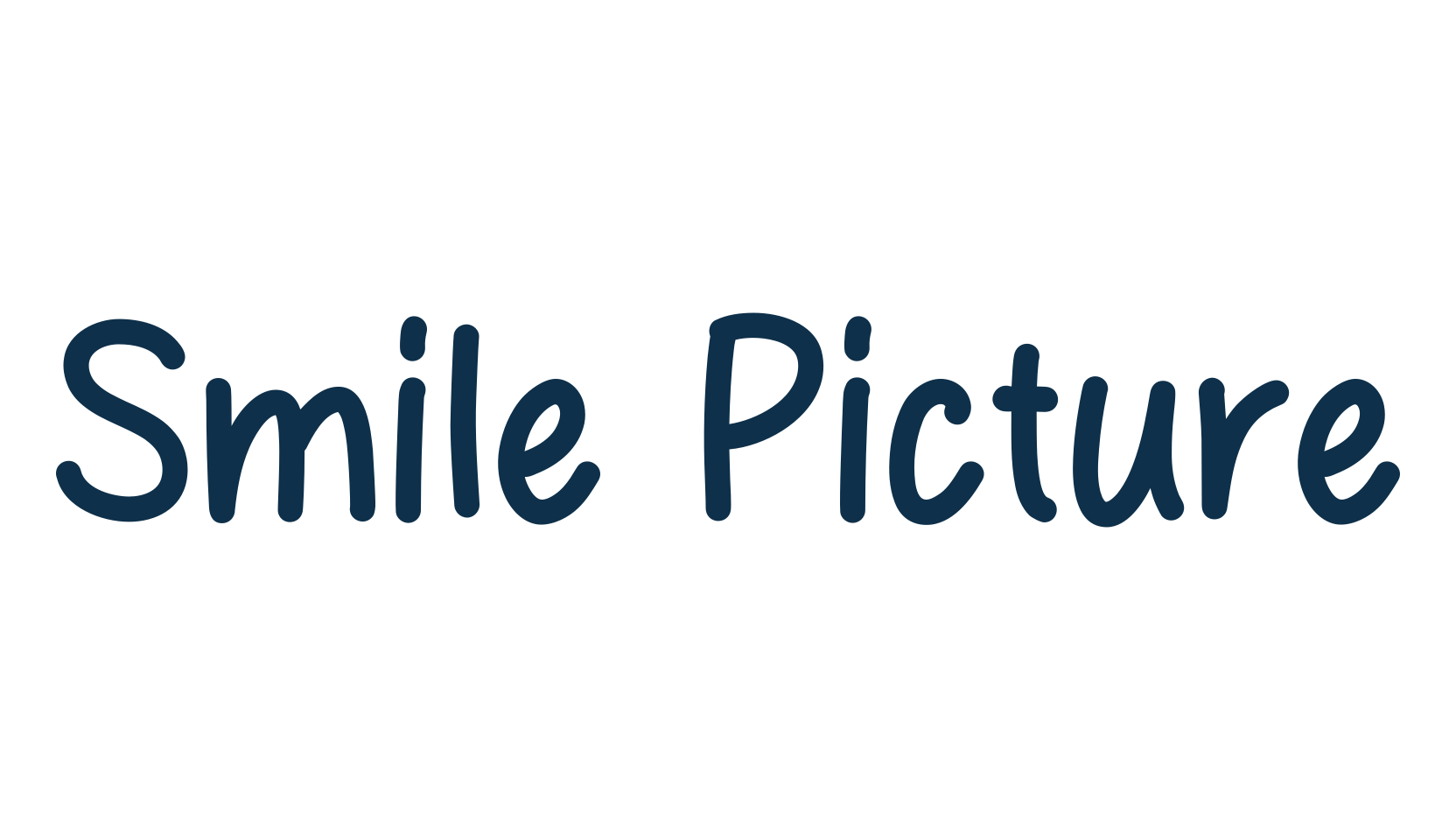 Smile Picture, script handwritten fancy decorative calligraphy font preview