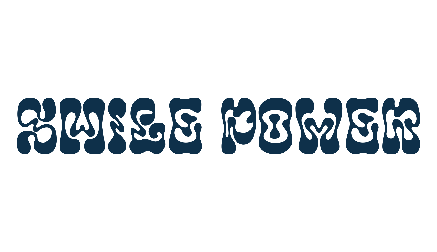 Smile Power, fancy groovy decorative font preview