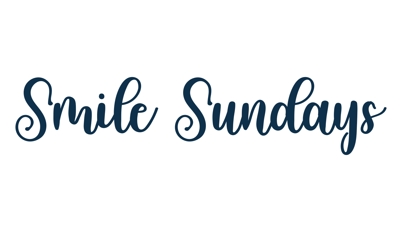 Smile Sundays, fancy decorative font preview