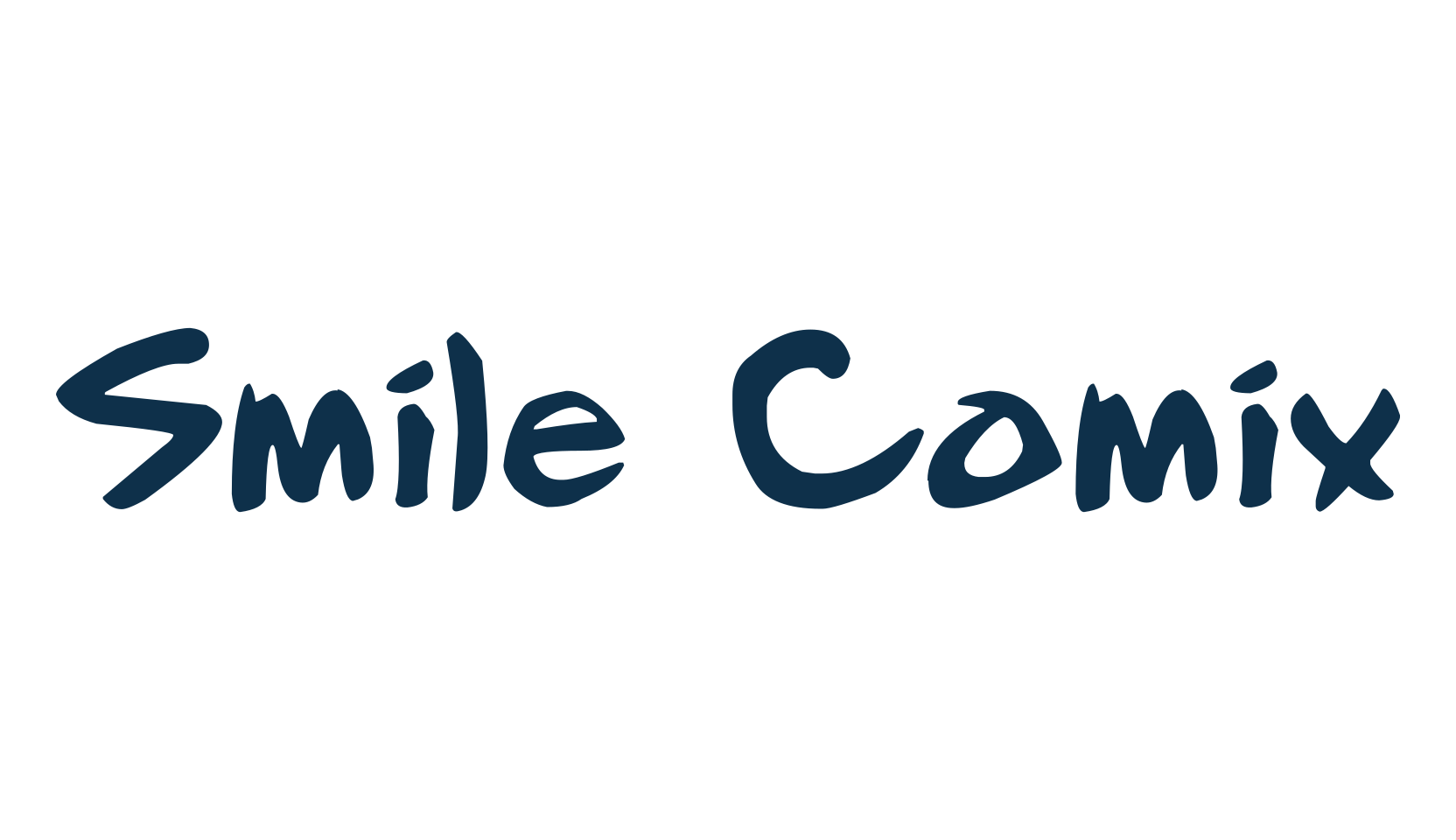 Smile Comix, cartoon font preview