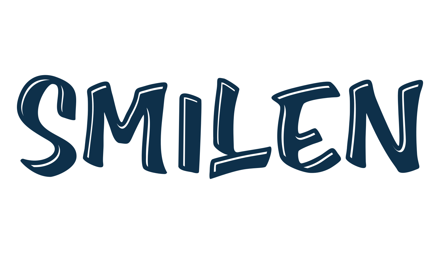 Smilen, cartoon font preview