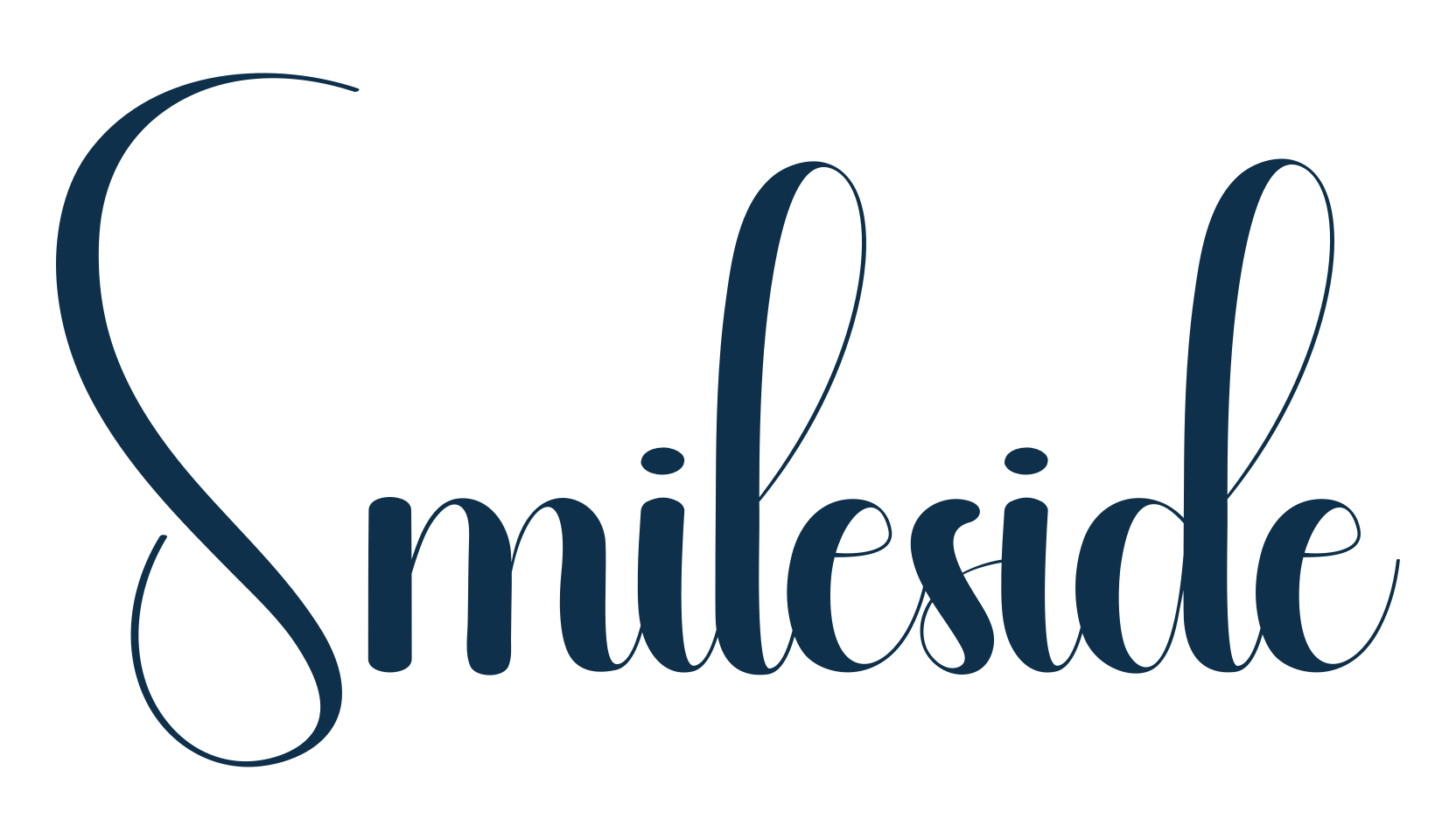Smileside, fancy decorative font preview