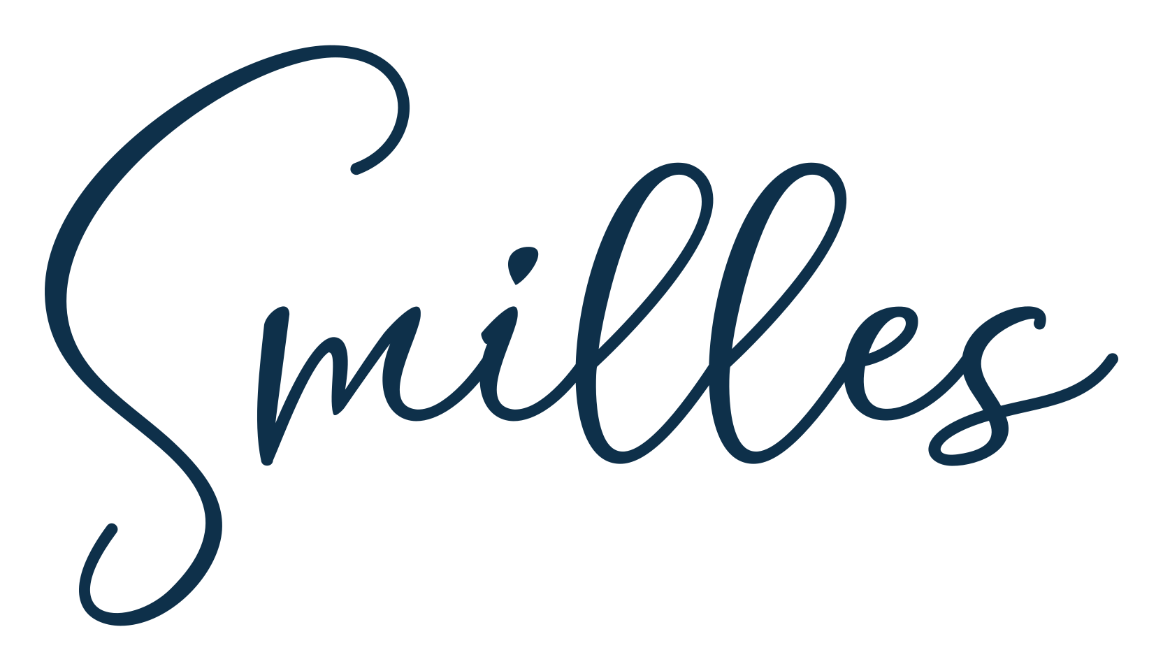 Smilles, calligraphy font preview