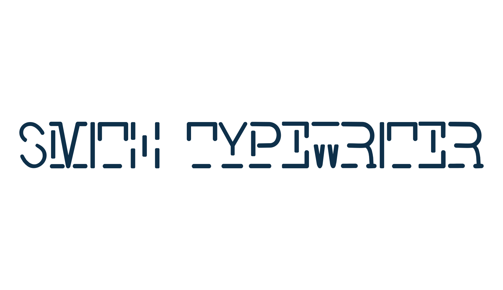 Smith Typewriter, various font preview