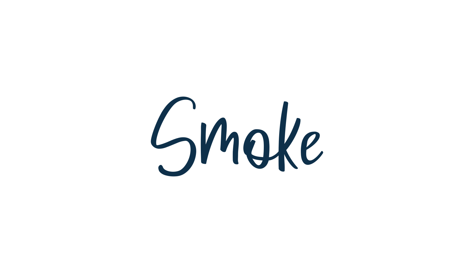 Smoke (smoke-2), handwriting font preview