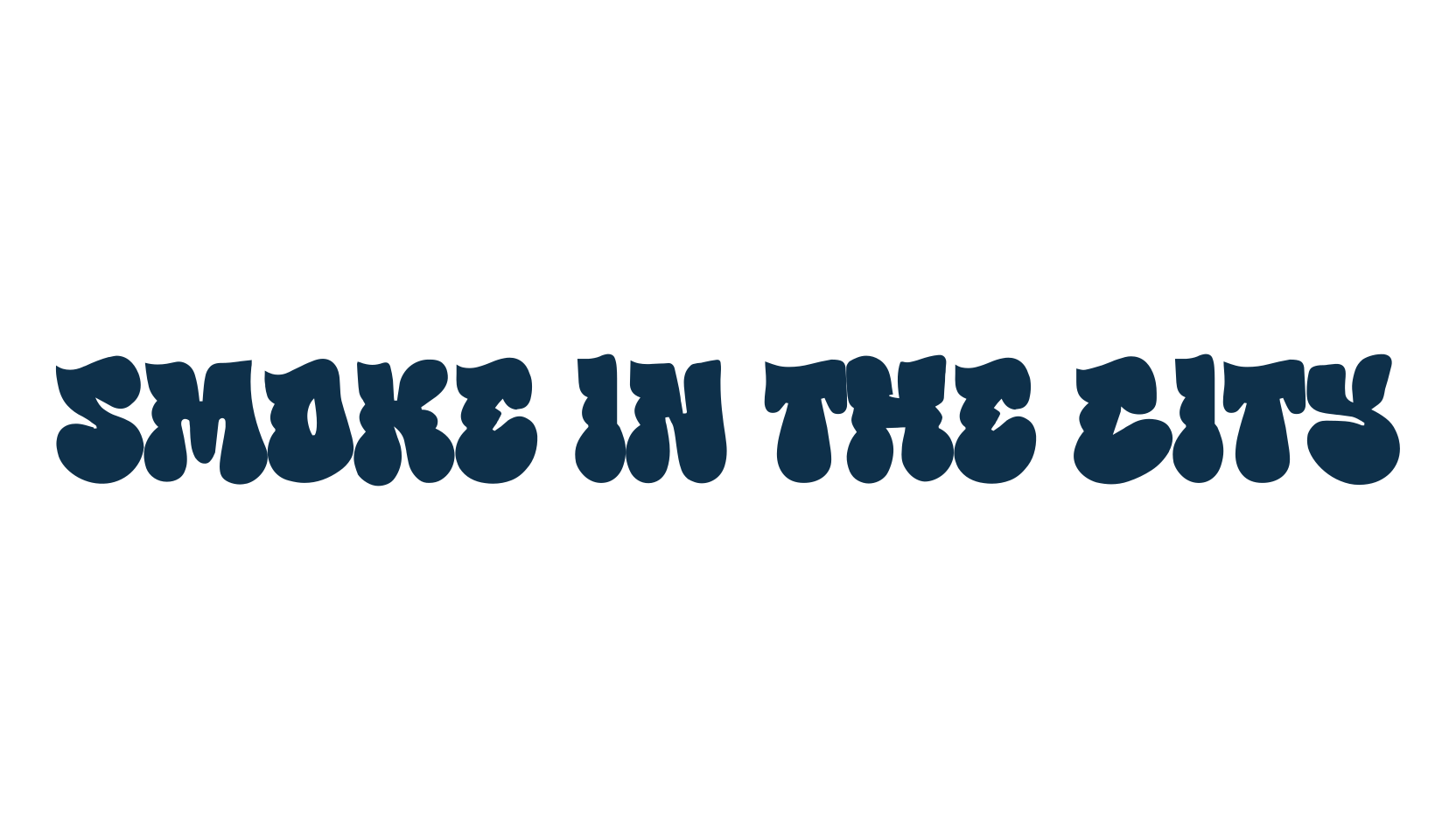 Smoke in the City, graffiti font preview