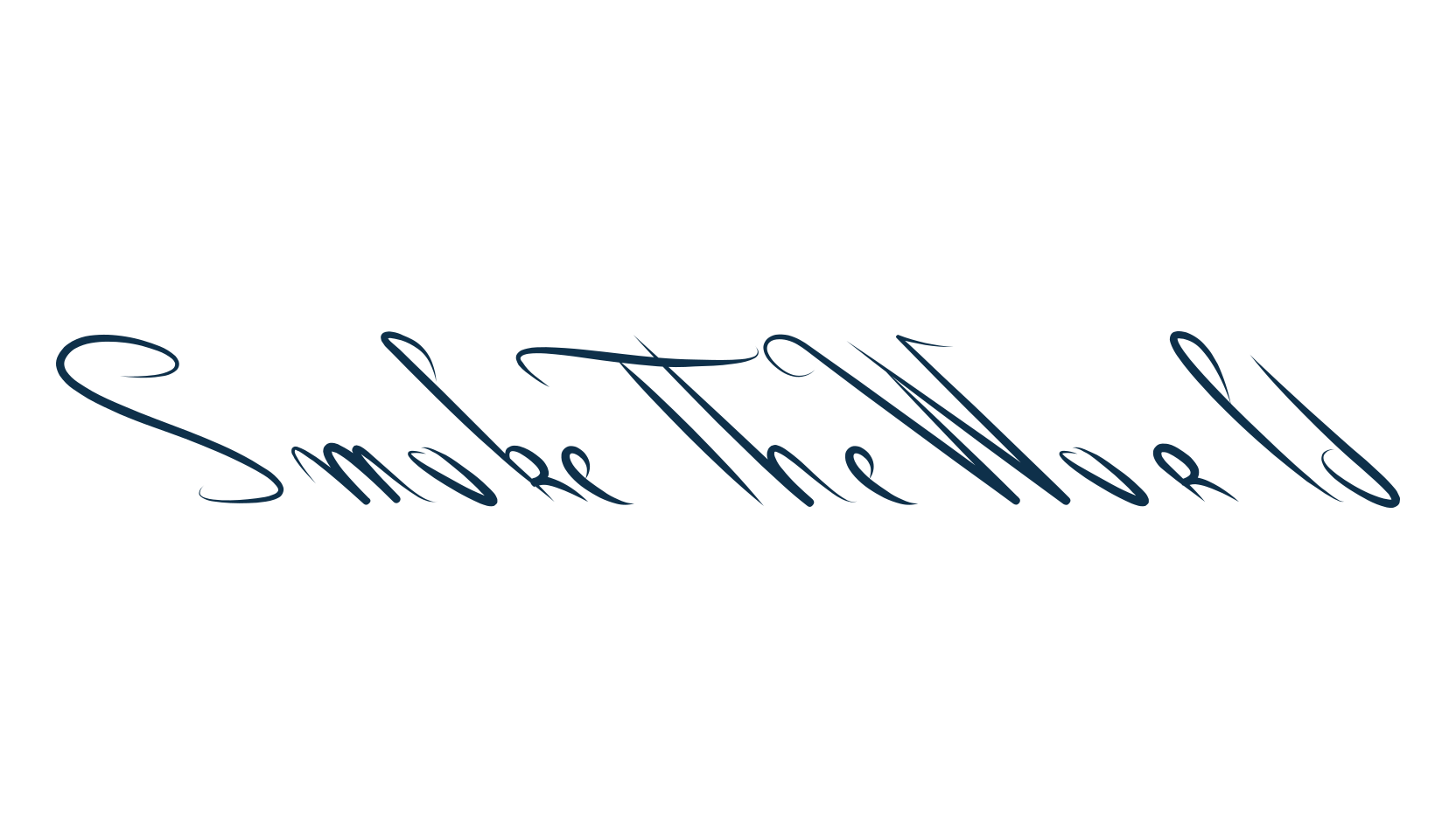 Smoke The World, various font preview