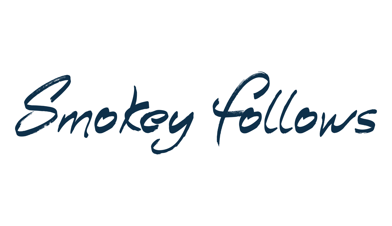 Smokey Follows, script brush fancy decorative calligraphy font preview