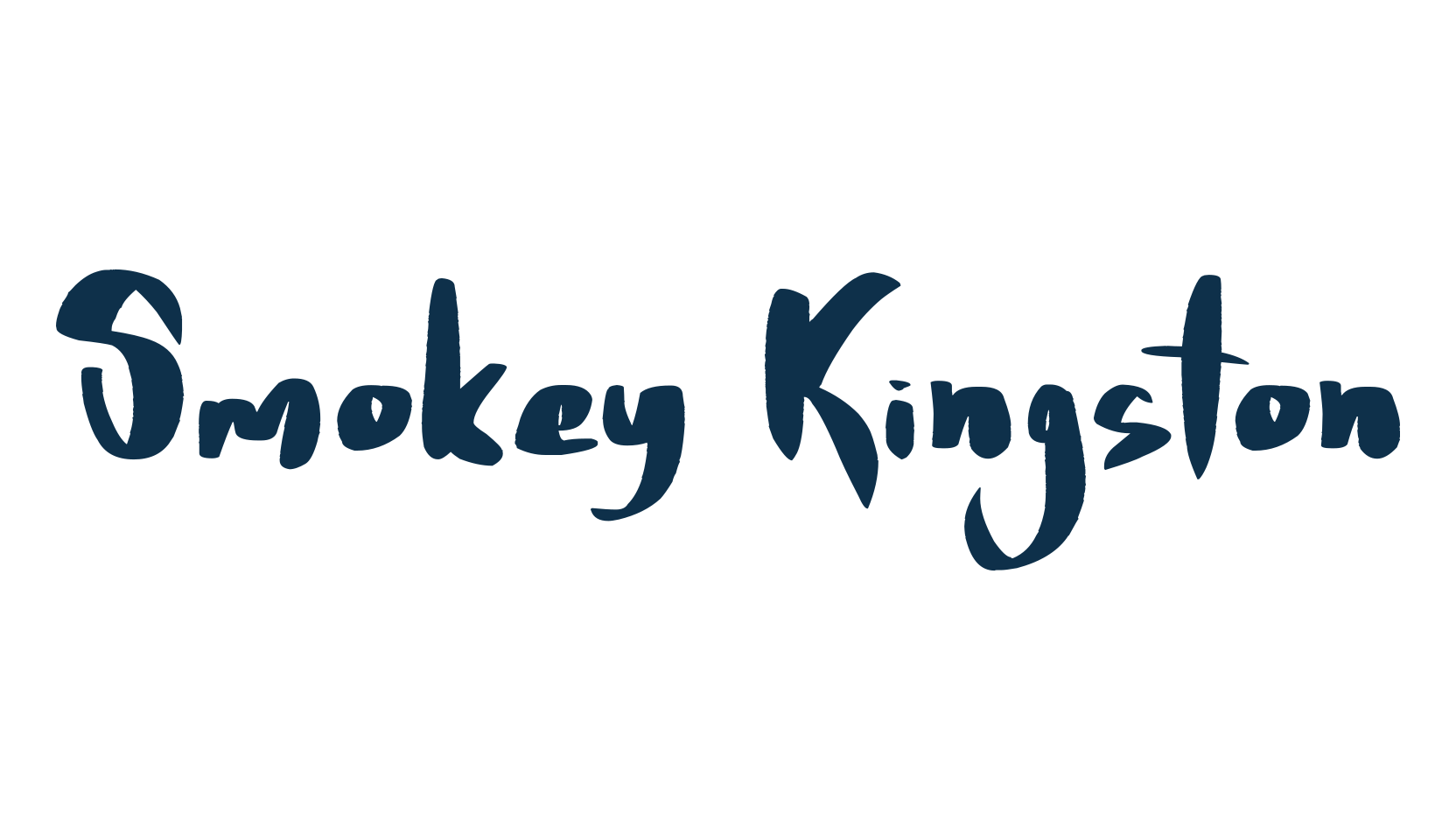 Smokey Kingston, script handwritten fancy decorative calligraphy font preview