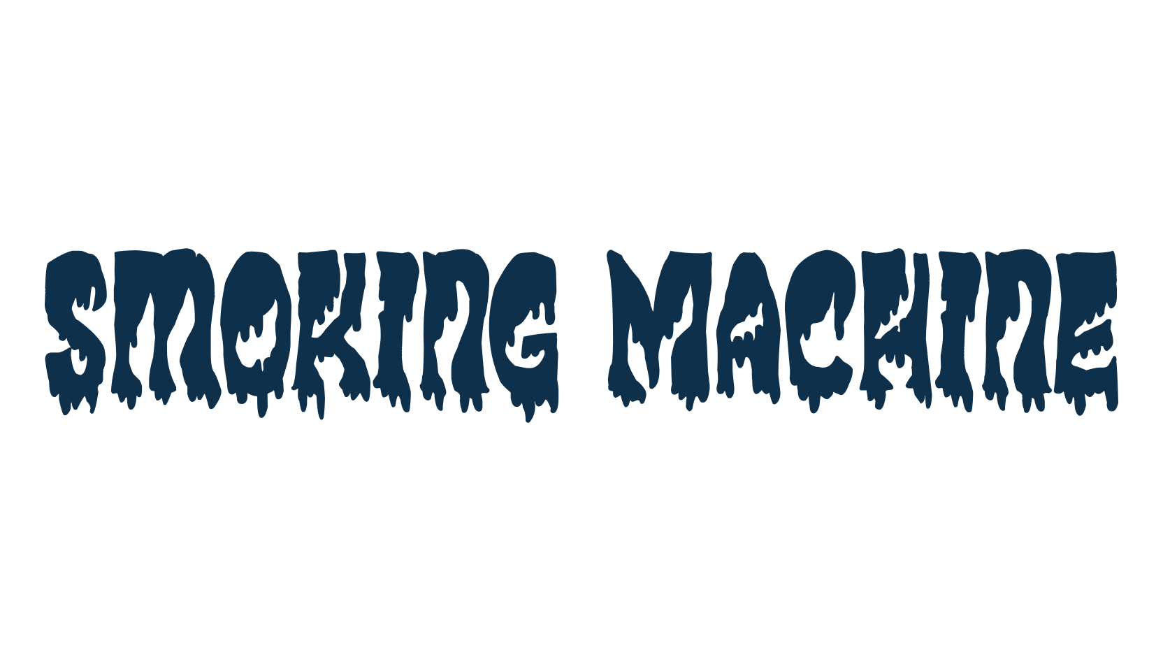 Smoking Machine, fancy decorative font preview