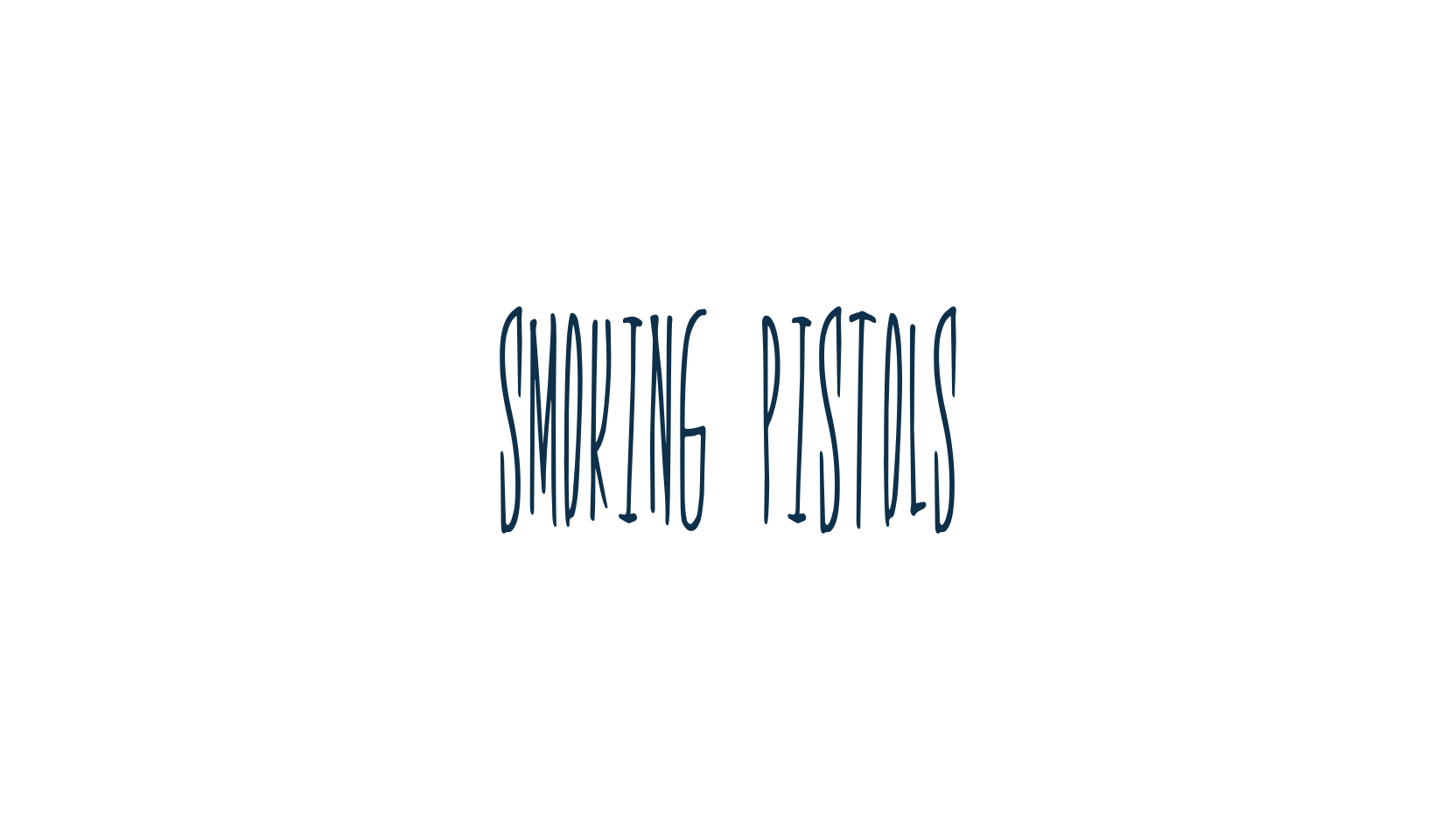 Smoking Pistols, script handwritten fancy decorative calligraphy font preview