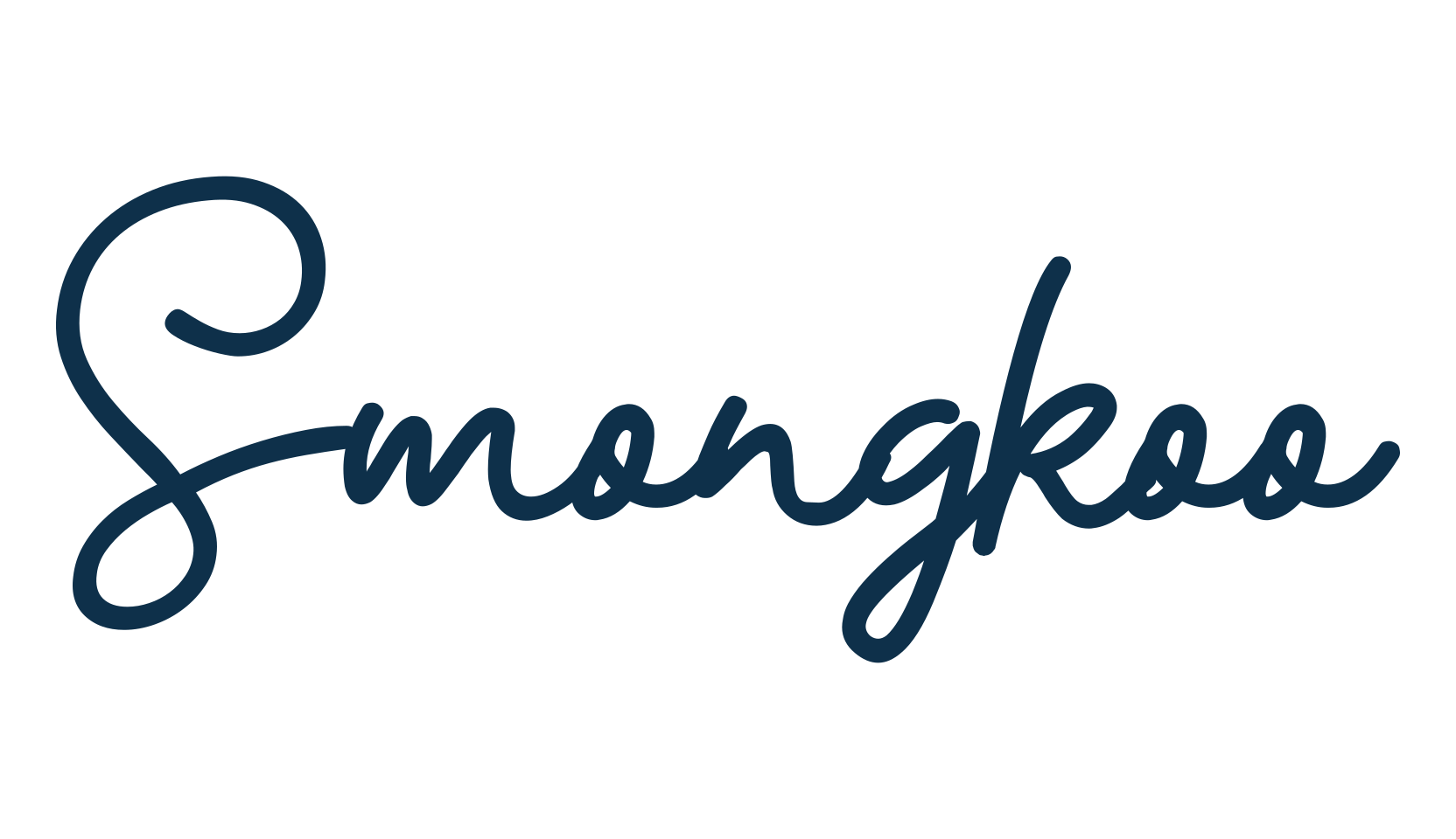 Smongkoo, script handwritten fancy decorative calligraphy font preview