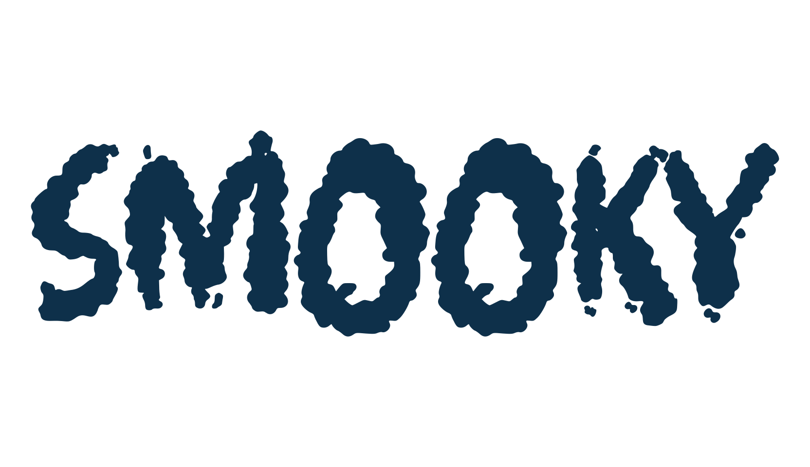 Smooky (smooky), cartoon font preview