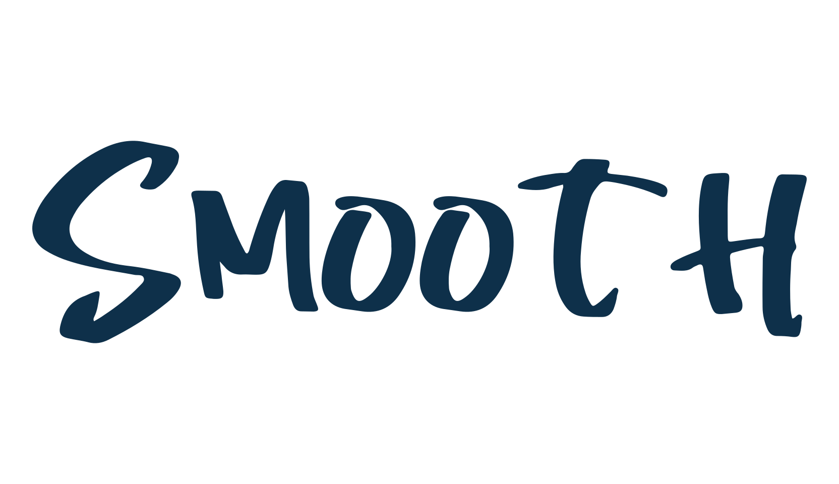 Smooth (smooth-2), script handwritten fancy decorative calligraphy font preview