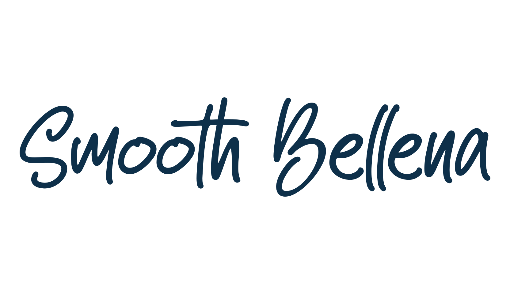 Smooth Bellena, handwriting font preview