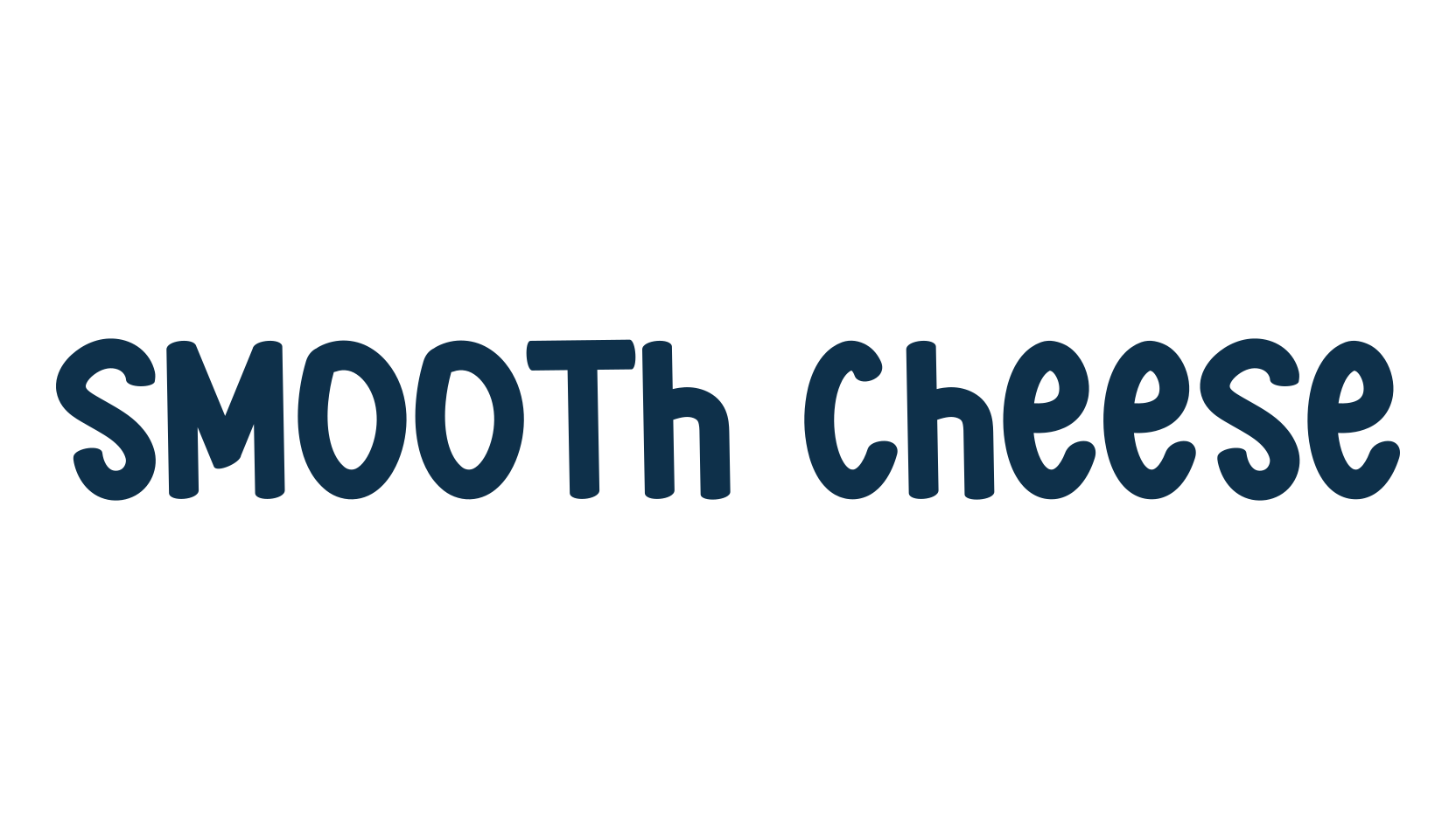 Smooth Cheese, cartoon font preview