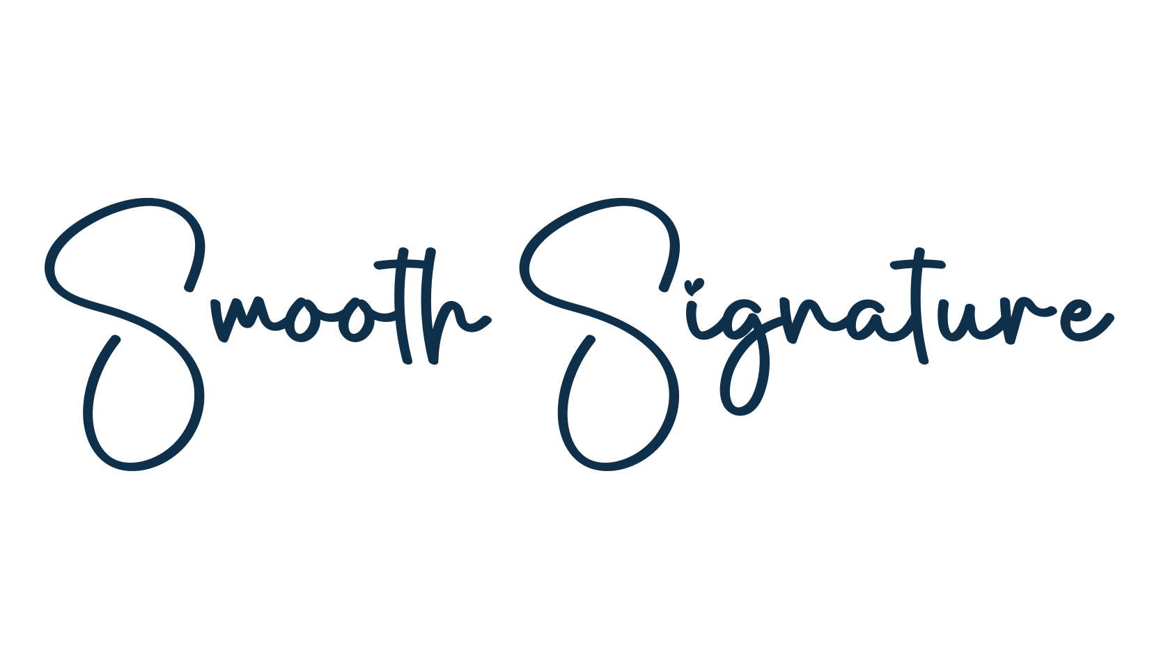 Smooth Signature, script handwritten fancy decorative calligraphy font preview