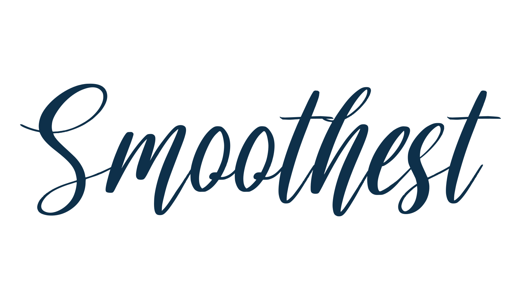 Smoothest, script calligraphy fancy decorative font preview