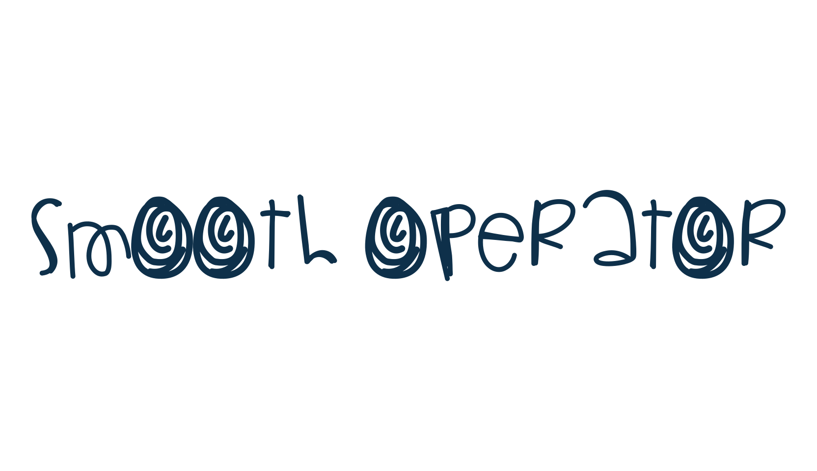 Smooth Operator, fancy cartoon decorative font preview