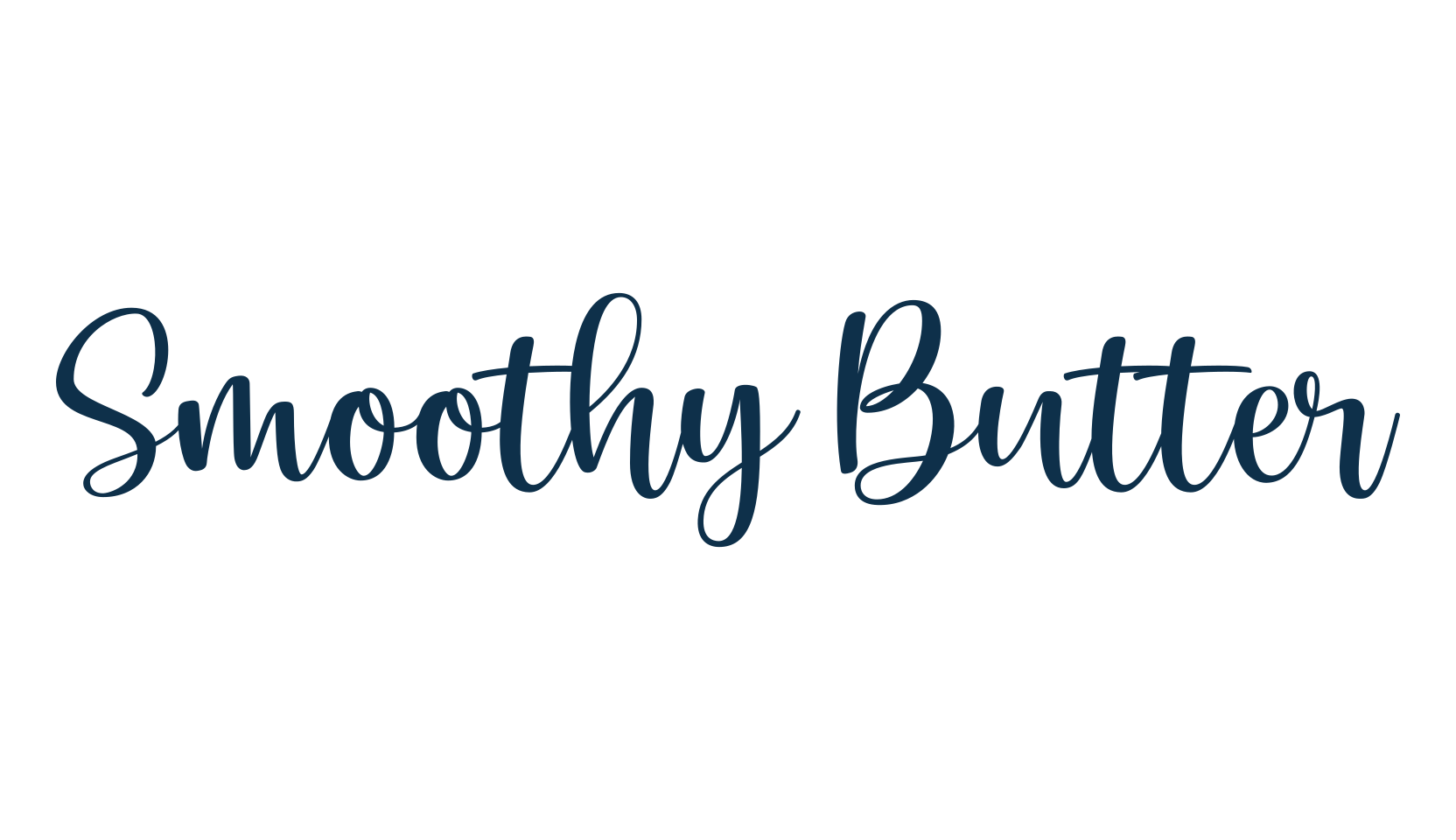 Smoothy Butter, calligraphy font preview