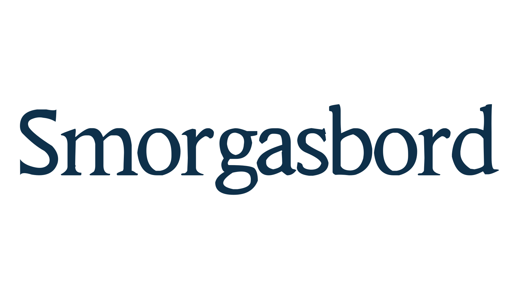 Smorgasbord, basic serif font preview