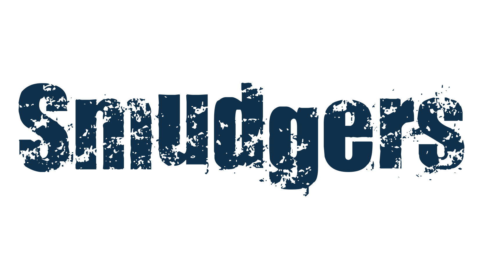 Smudgers, fancy destroy decorative font preview