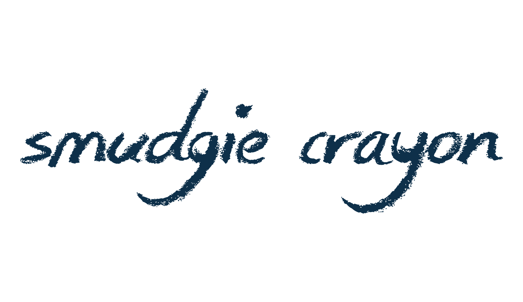 Smudgie Crayon, handwriting font preview