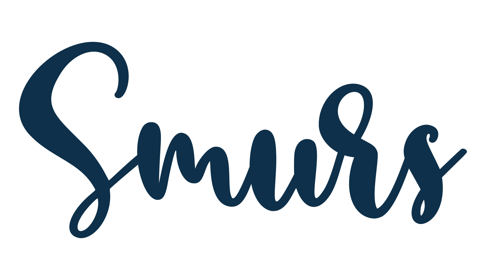 Smurs, calligraphy font preview
