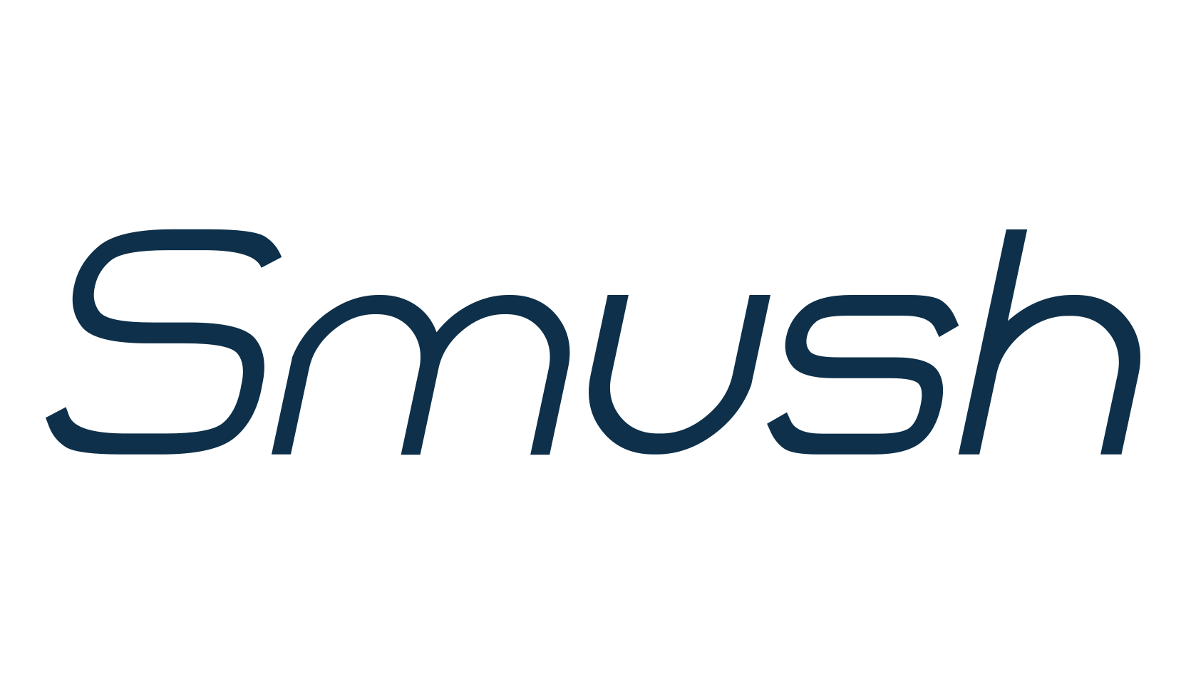 Smush, sans serif font preview
