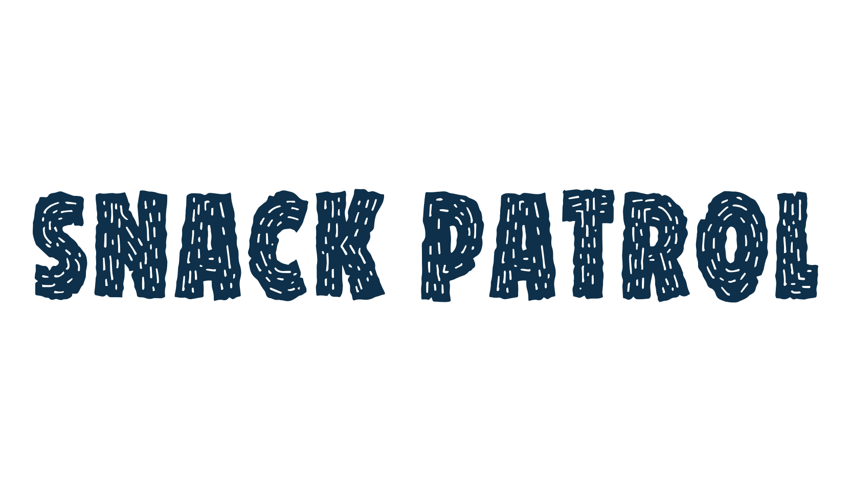Snack Patrol, fancy decorative font preview