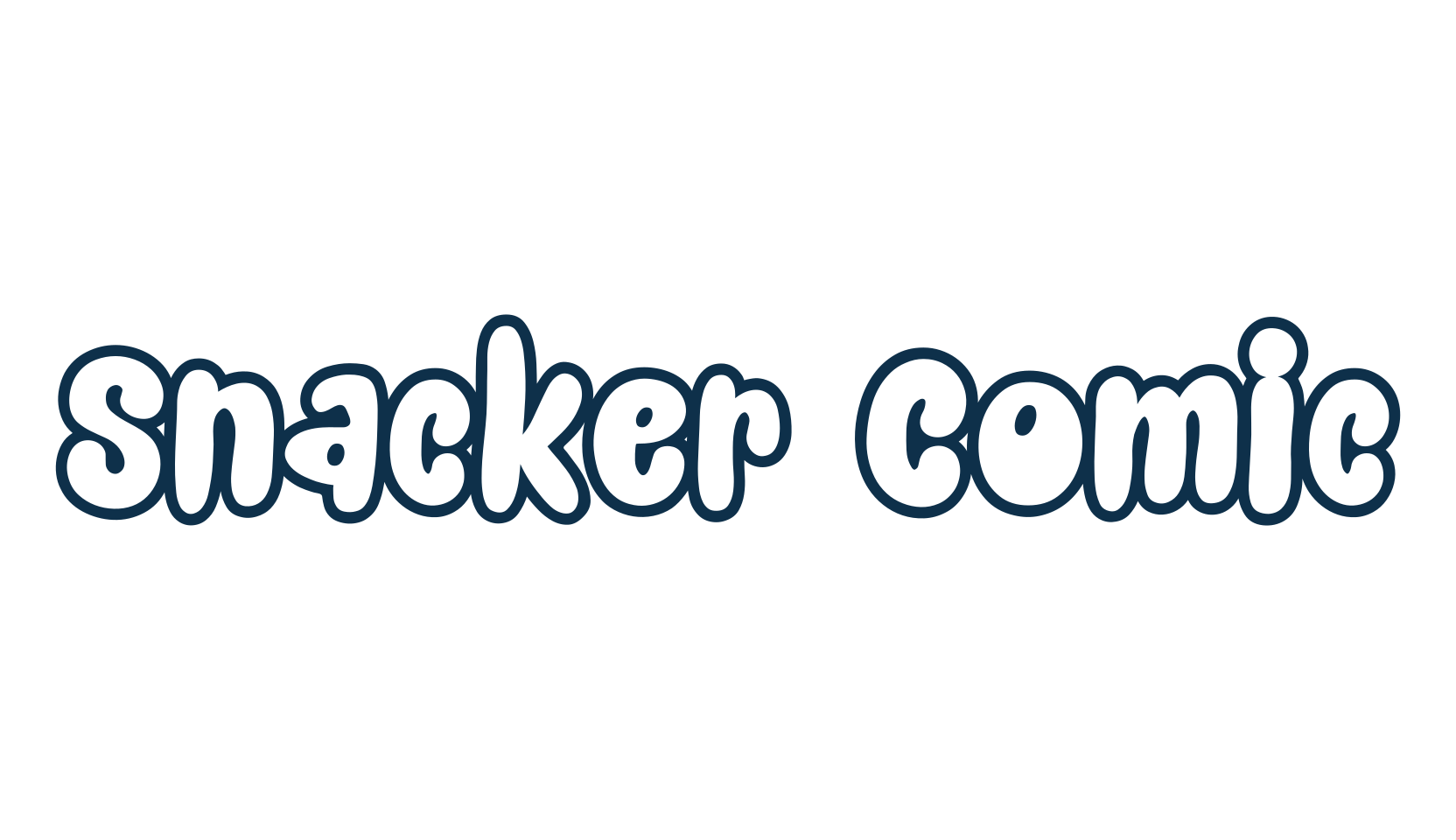Snacker Comic, cartoon font preview