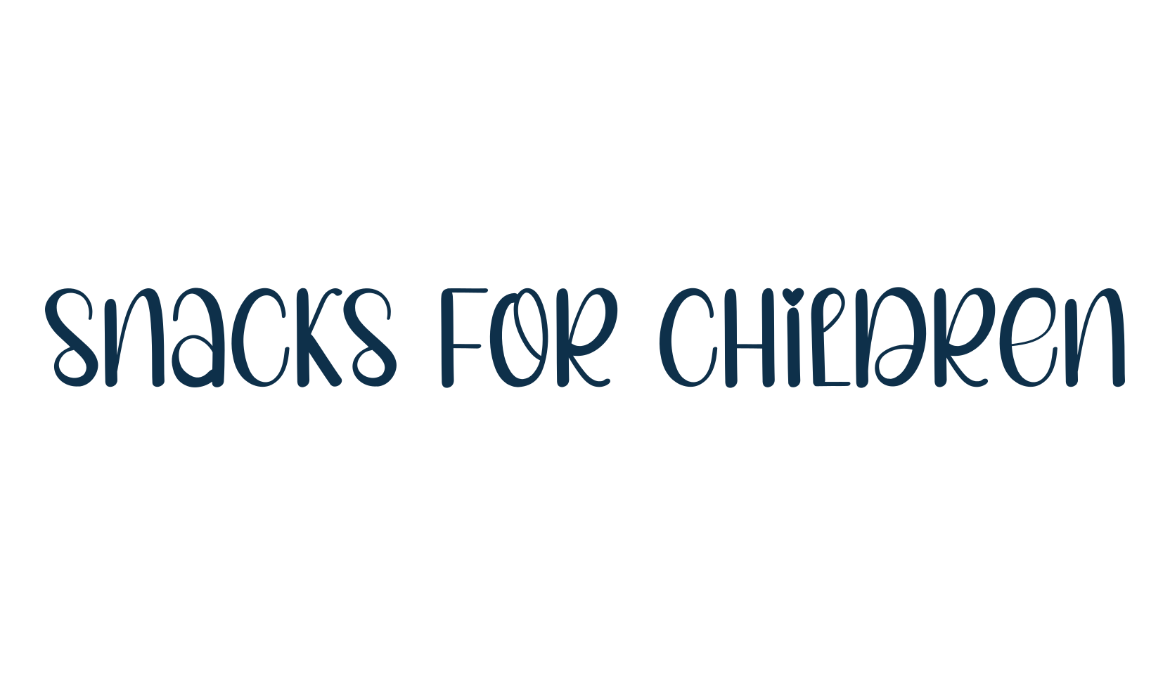 Snacks For Children, fancy various decorative script calligraphy font preview