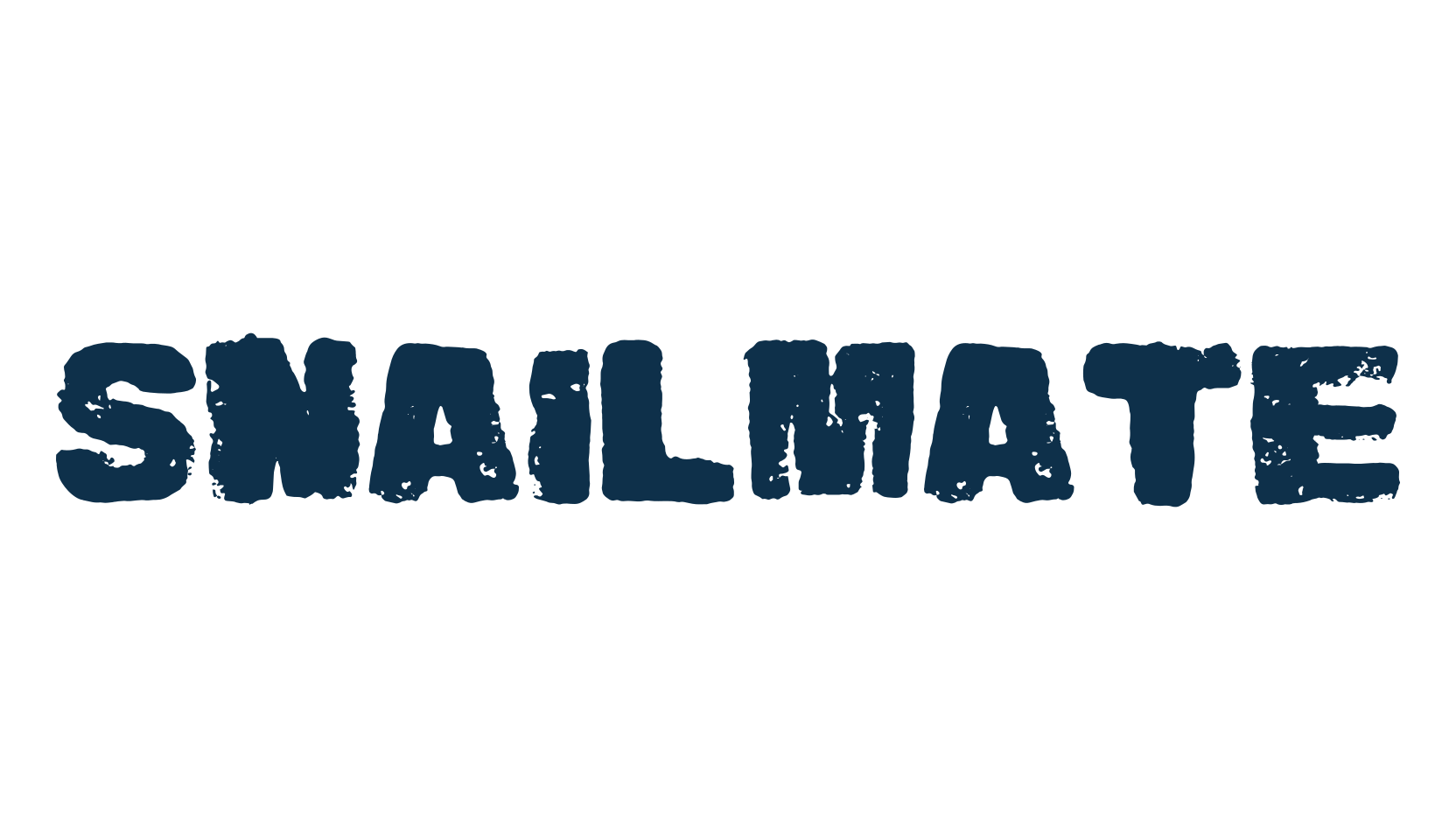 Snailmate, eroded font preview