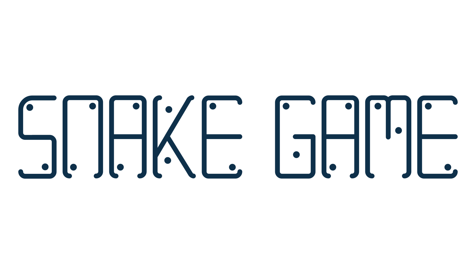 Snake Game, fancy decorative font preview