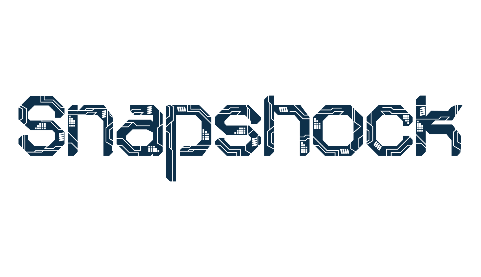 Snapshock, techno sci-fi font preview