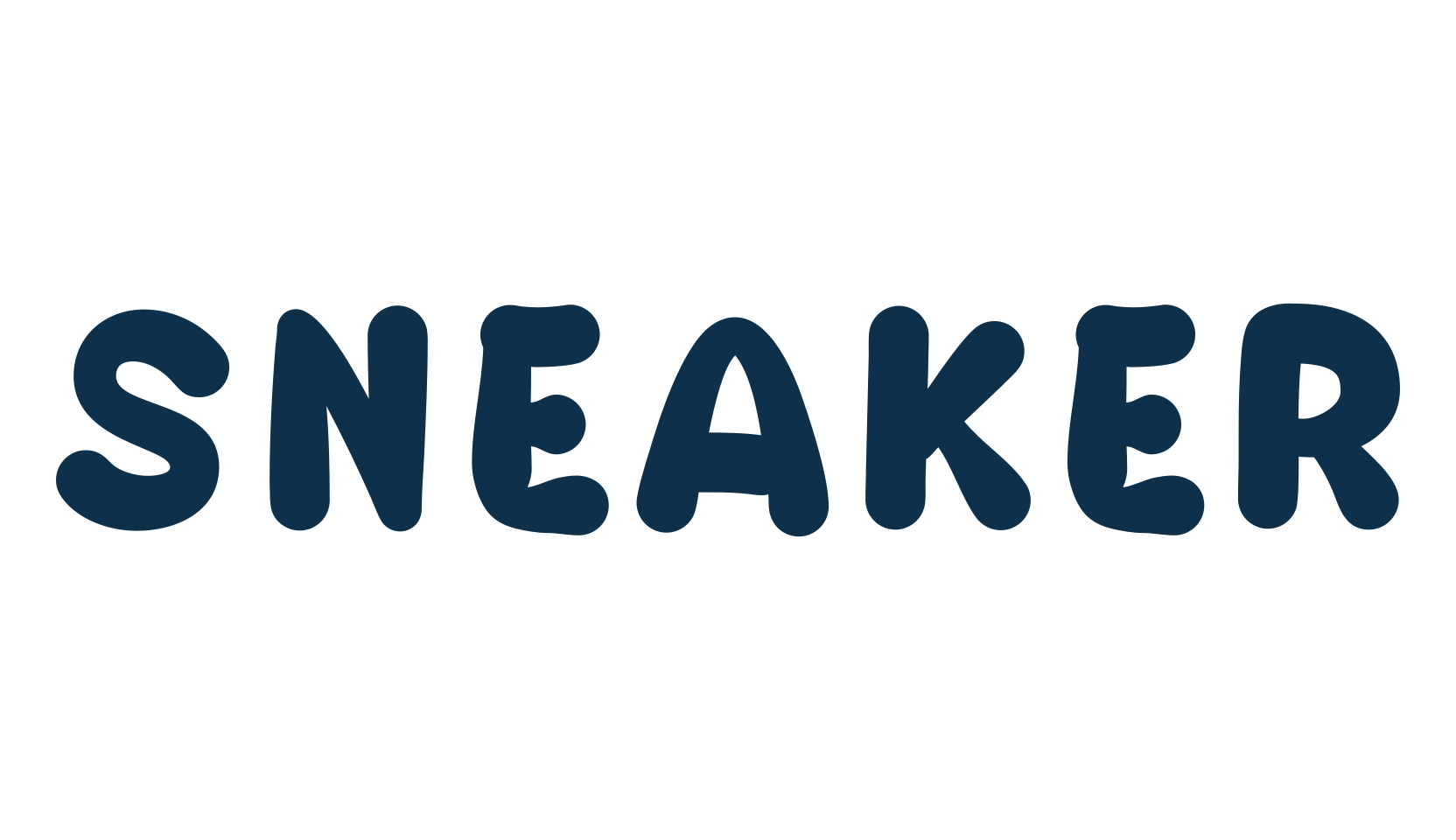 Sneaker, fancy cartoon decorative font preview